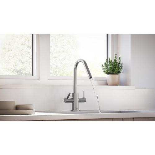 Bristan Cashew Easyfit Monobloc Sink Mixer Stainless Steel CSH EFSNK SS